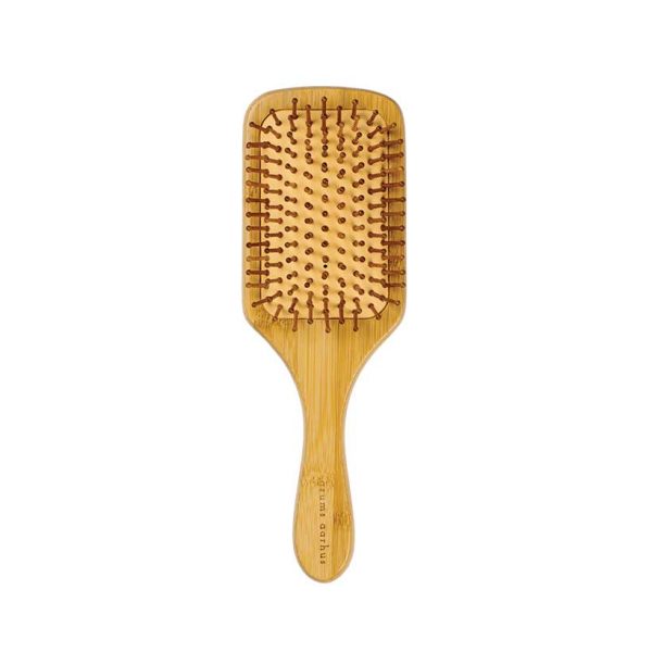 escova de cabelo em bambu