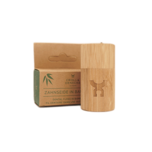 Fio dentário Croll & Denecke em caixa de bambu